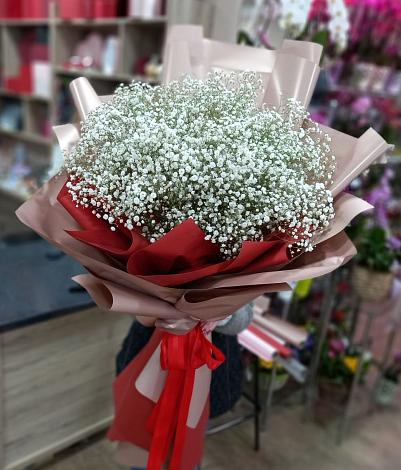 Букет цветов из: Гипсофила в Солнечном Ханты-Мансийского АО