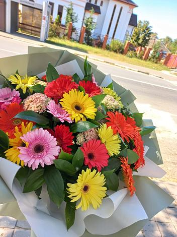 Букет цветов из: Герберы в Солнечном Ханты-Мансийского АО